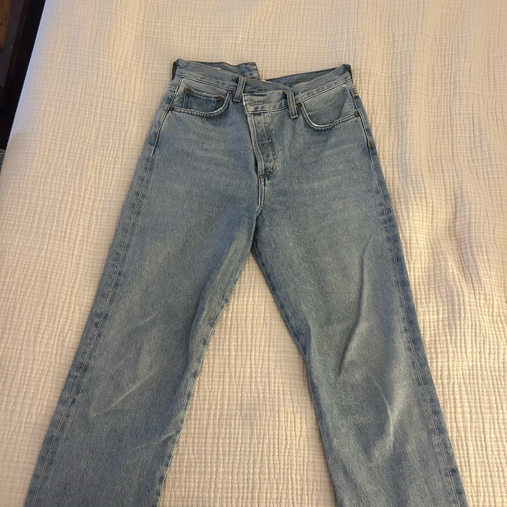 Agolde Light Blue Ankle & Cropped Jeans